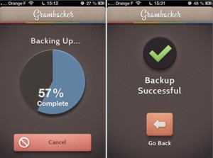 gGramback : Sauvegardez vos photos Instagram sur Dropbox.