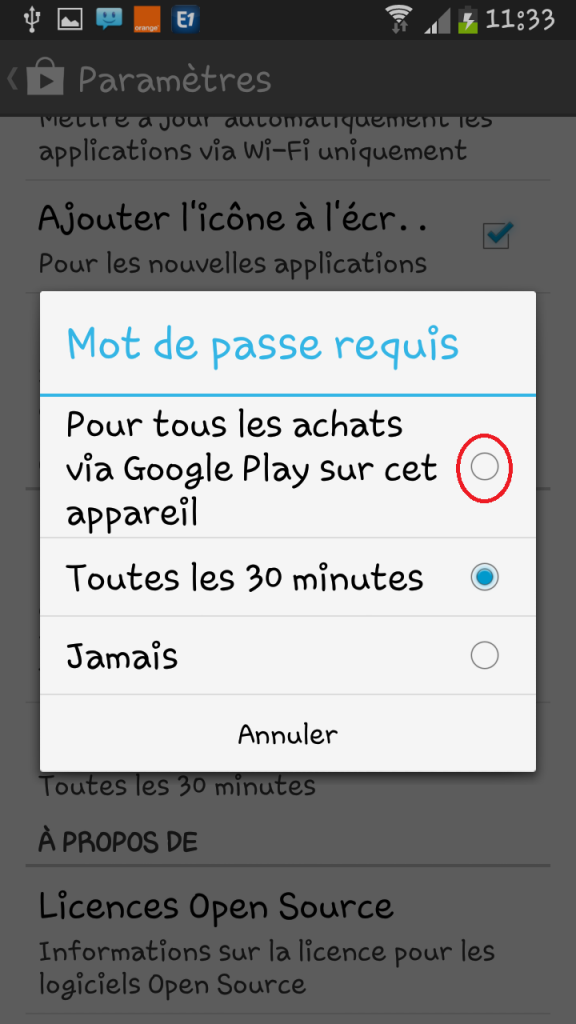 Installer la mise à jour Play Store 4.6.16 sur votre Android.