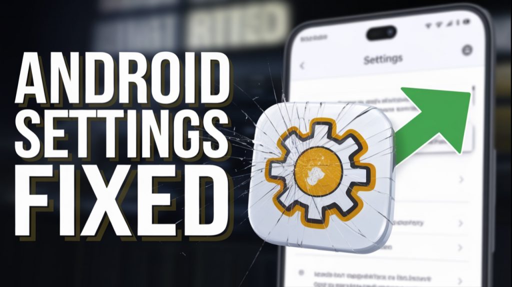 Comment résoudre le plantage de l’application Paramètres sur Android 16 ?
