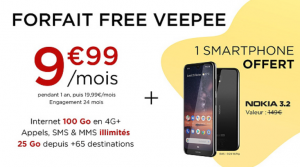 offre veepee et free mobile