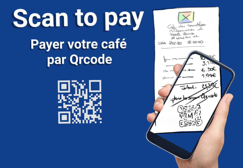 Payer votre café grâce au QrCode et votre smartphone.