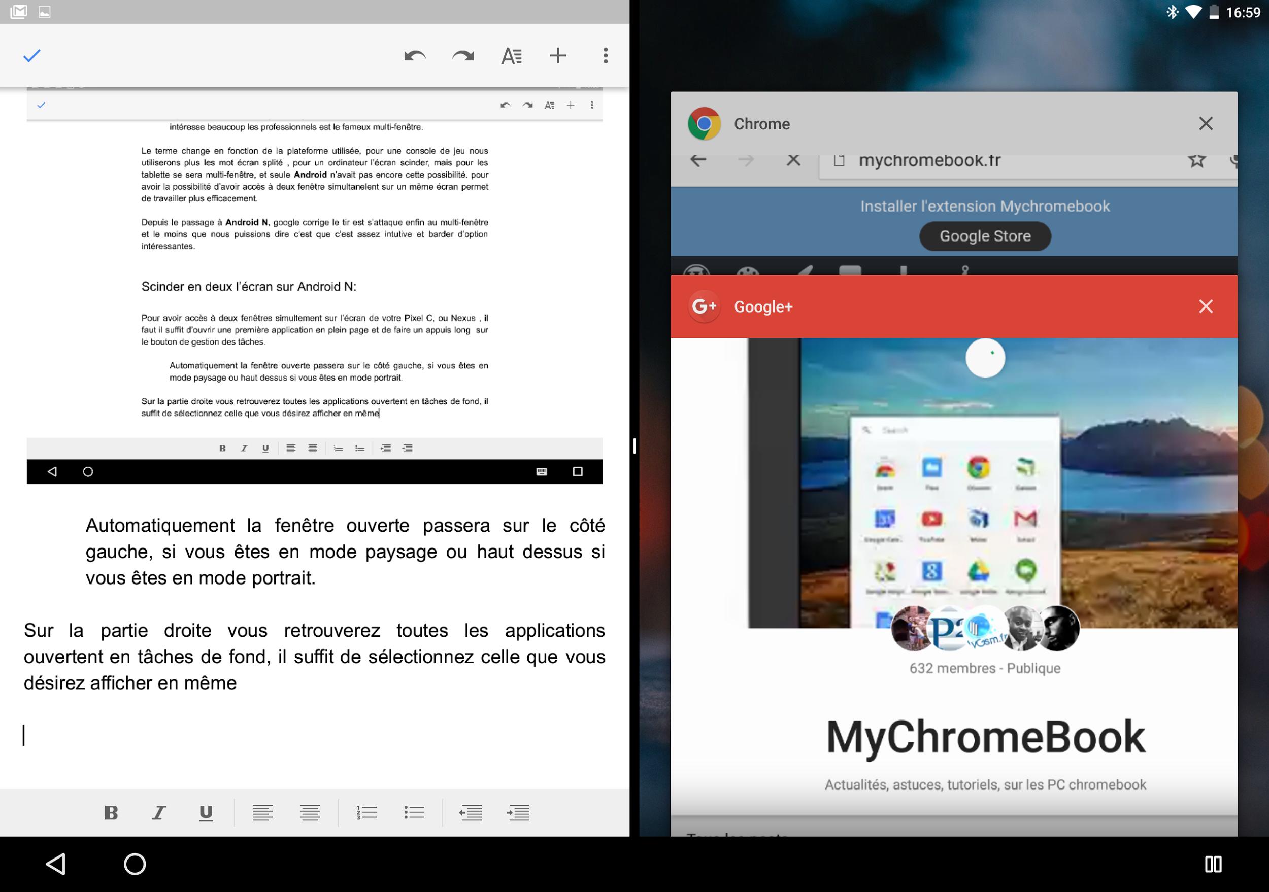 Utiliser Le Multi Fenetre Sur Android N Mygsm Fr